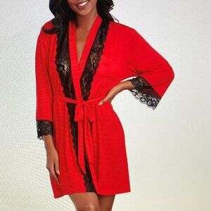 Dreamgirl  NWT Mesh & Lace Kimono Robe Women Size 2X